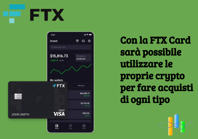 Una volta accessibile, la carta FTX permetterà di utilizzare crypto per i propri acquisti